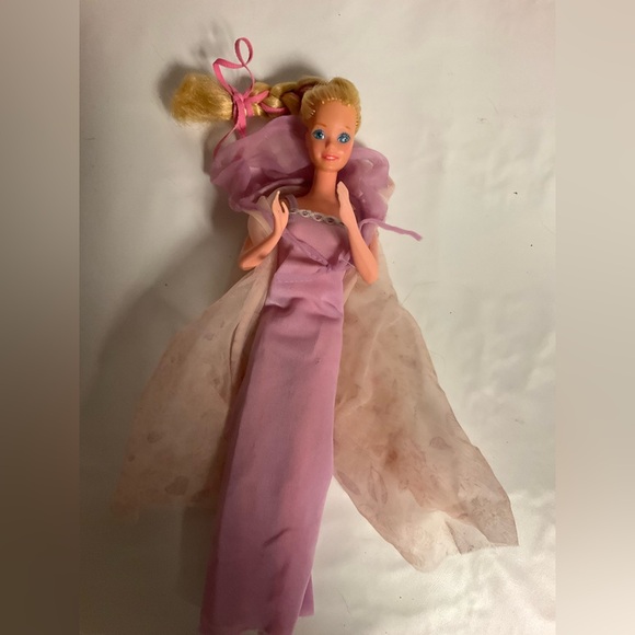 Barbie Other - Dreamtime Barbie Fashion Doll Vintage Purple Night Gown Nighty Robe